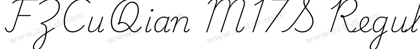 FZCuQian M17S Regula字体转换 FZCuQian M17S Regula字体转换